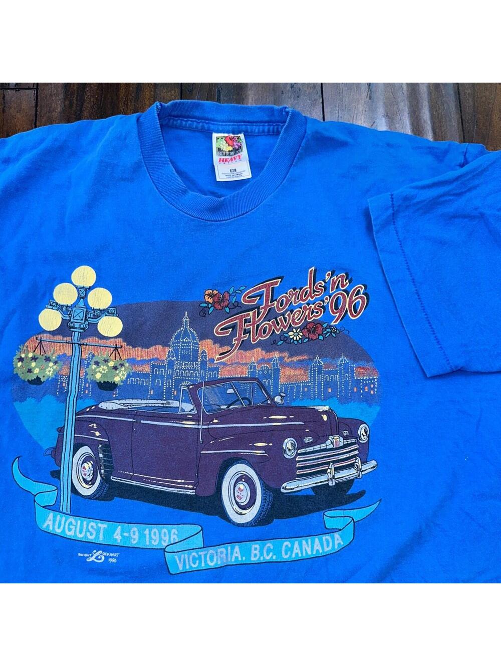 Ford Canada Victoria 1996 VTG T Shirt Classic Cars Show Single Stitch Nascar